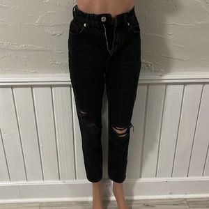 Zara NWT black high rise ankle fit